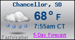 Weather Forecast for Chancellor, SD