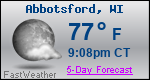 Weather Forecast for Abbotsford, WI