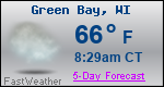 Weather Forecast for Green Bay, WI