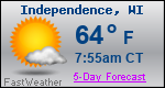 Weather Forecast for Independence, WI