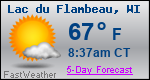 Weather Forecast for Lac du Flambeau, WI