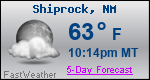 Weather Forecast for Shiprock, NM