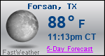 Weather Forecast for Forsan, TX