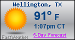 Weather Forecast for Wellington, TX