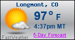 Weather Forecast for Longmont, CO
