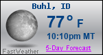 Weather Forecast for Buhl, ID