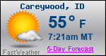 Weather Forecast for Careywood, ID