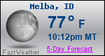 Weather Forecast for Melba, ID