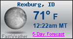 Weather Forecast for Rexburg, ID