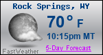 Weather Forecast for Rock Springs, WY