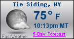 Weather Forecast for Tie Siding, WY