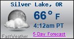 Weather Forecast for Silver Lake, OR