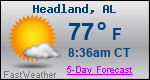 Weather Forecast for Headland, AL