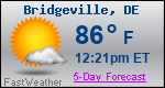Weather Forecast for Bridgeville, DE
