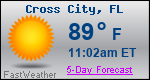Weather Forecast for Cross City, FL