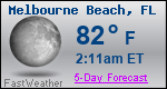 Weather Forecast for Melbourne Beach, FL