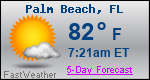 Weather Forecast for Palm Beach, FL