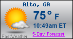 Weather Forecast for Alto, GA