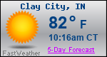 Weather Forecast for Clay City, IN