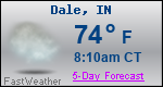 Weather Forecast for Dale, IN
