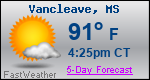 Weather Forecast for Vancleave, MS