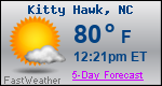 Weather Forecast for Kitty Hawk, NC