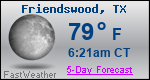 Weather Forecast for Friendswood, TX