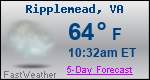 Weather Forecast for Ripplemead, VA