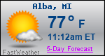 Weather Forecast for Alba, MI