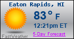 Weather Forecast for Eaton Rapids, MI