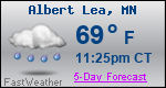 Weather Forecast for Albert Lea, MN