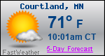 Weather Forecast for Courtland, MN