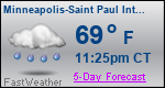 Weather Forecast for Minneapolis-Saint Paul International Airport, MN