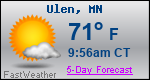 Weather Forecast for Ulen, MN