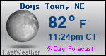 Weather Forecast for Boys Town, NE