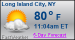 Weather Forecast for Long Island City, NY