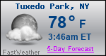Weather Forecast for Tuxedo Park, NY