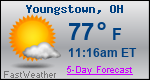 Weather Forecast for Youngstown, OH