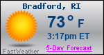 Weather Forecast for Bradford, RI