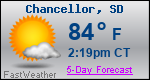 Weather Forecast for Chancellor, SD