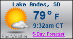 Weather Forecast for Lake Andes, SD