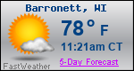 Weather Forecast for Barronett, WI