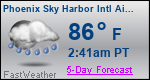 Weather Forecast for Phoenix Sky Harbor International Airport, AZ