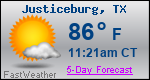 Weather Forecast for Justiceburg, TX