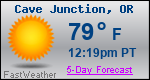 Weather Forecast for Cave Junction, OR
