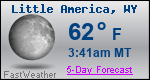 Weather Forecast for Little America, WY