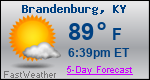 Weather Forecast for Brandenburg, KY