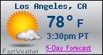 Weather Forecast for Los Angeles, CA