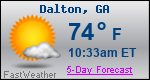 Weather Forecast for Dalton, GA