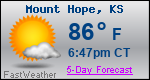 Weather Forecast for Mount Hope, KS